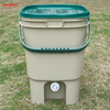 Biodegradable Compost Bins Household 15L Compost Bucket Bokashi Plastic Kitchen Compost Bin With Strainer