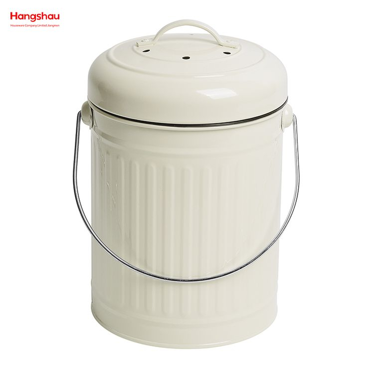 Food Waste Compost Bin Countertop Table Garbage Container Odor-free Compost Bin Stainless Steel Kitchen Compost Bin