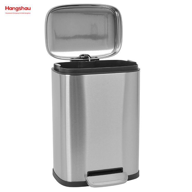 5L Indoor Stainless Steel Metal Dustbin/toilet Waste Bin With Pedal Trash Can Hotel Rubbish Bin