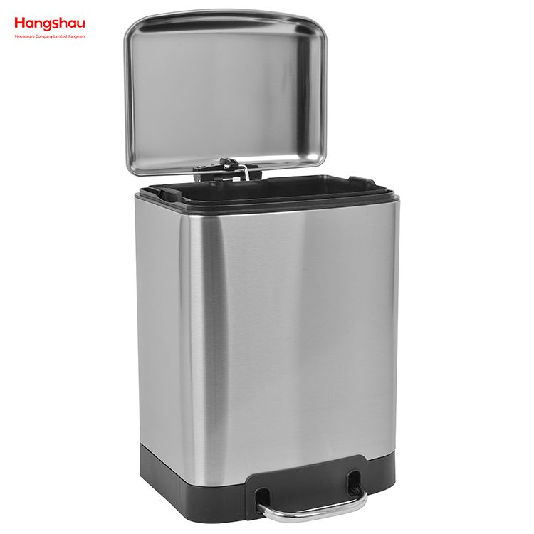 6L Home Kitchen Stainless Steel Nordic Trash Can Hotel Bathroom Metal Waste Bin Pedal Bin Recycling Bins