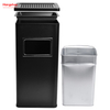 30L Ashtrays in Public Places Waste Bins Smoking Stainless Steel Trash Can Area Trash Can Rectangle Wholesale Square Ashtray Dustbin With An Ashtray In The Hotel Lobby 