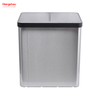 40L Waste Cafeteria Sorting Garbage Bins Outdoor Stainless Steel Environment protection Classification Trash Can Kitchen Garbage Classification