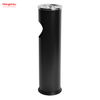 8L Small Round Ashtray Dustbin Metal With An Ashtray In The Hotel LobbyTrash Can Ashtrays in Public Places Waste Bins Smoking Area Trash Can Stainless Steel