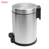 Household Bathroom Stainless Steel 3L Pedal Trash Bin With Cover Closing Slowly And Mutely Round Trash Bin Waste Bin Dustbin