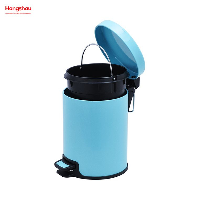 3L Household Pedal Waste Bin Foot Pedal Dust Bins For Indoor Trash Can Pedal Dustbin Garbage Can Bathroom Trash Can 