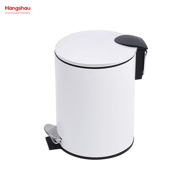 3L Office Pedal Waste Bin For Indoor Trash Can Small Trash Can Bedroom Household Plastic Foot Pedal Dust Bins Bathroom Simple Dustbin Garbage Can 
