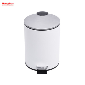 3L Toilet Pedal Waste Bin For Indoor Trash Can Office Small Trash Can Bedroom Household Plastic Foot Pedal Dust Bins Bathroom Simple Dustbin Garbage Can 