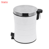 5L Bathroom Powder Coating Household Pedal Waste Bin Metal Trash Can For Indoor Trash Can Morden Style Dustbin Garbage Can Dust Bins
