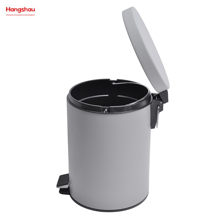 5L Household Pedal Waste Bin Dust Bins For Indoor Trash Can Bathroom Trash Can Morden Style Dustbin Garbage Can Metal Powder Coating