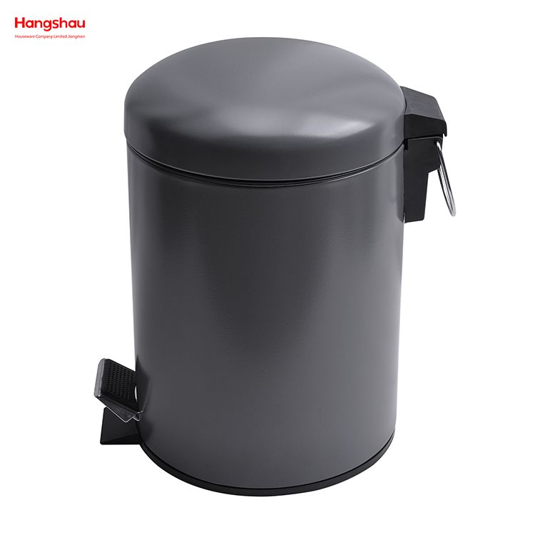 5L Morden Style Dustbin Garbage Can Dust Bins Bathroom Powder Coating Household Pedal Waste Bin Metal Trash Can For Indoor Trash Can 