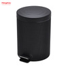 5L Round Metal Morden Style Dustbin Garbage Can PU PP Powder Coating Household Pedal Waste Bin Dust Bins For Indoor Trash Can Bathroom Trash Can 