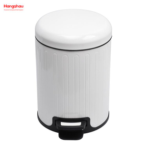 5L Metal Powder Coating Household Pedal Waste Bin Dust Bins For Indoor Trash Can Bathroom Trash Can Morden Style Dustbin Garbage Can 