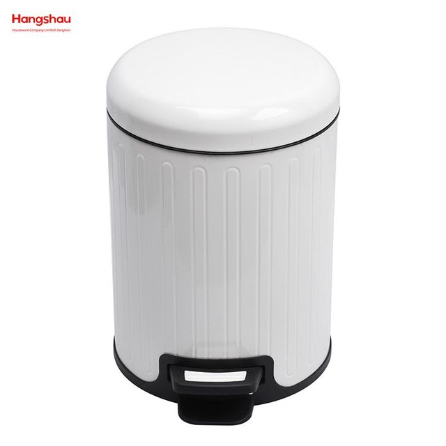 5L Metal Powder Coating Household Pedal Waste Bin Dust Bins For Indoor Trash Can Bathroom Trash Can Morden Style Dustbin Garbage Can 