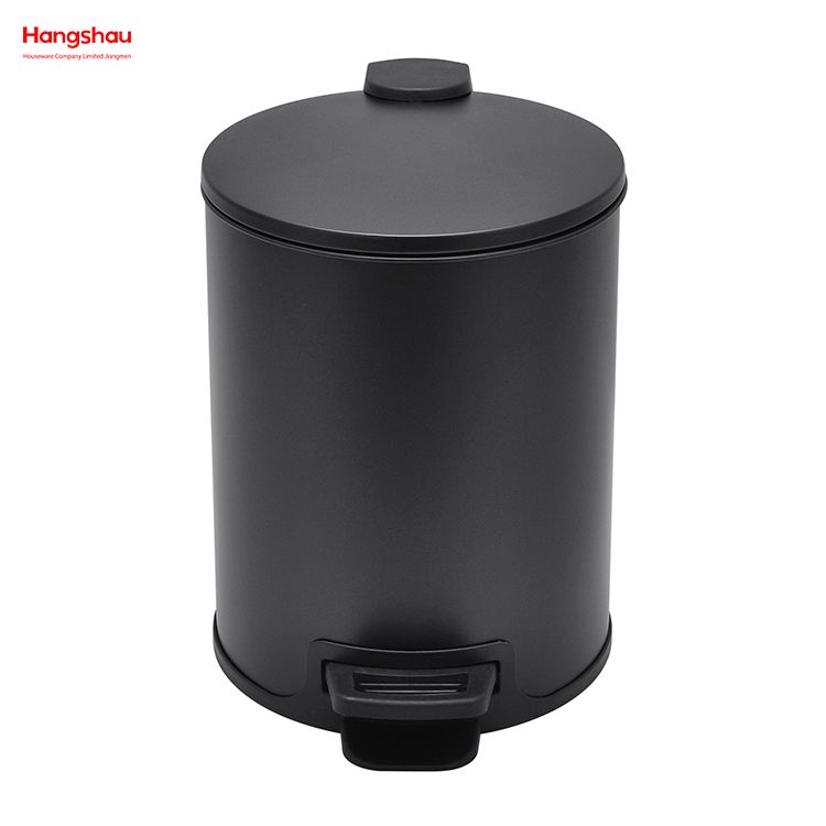 5L Bathroom Trash Can Metal Morden Style Dustbin Garbage Can Powder Coating Household Pedal Waste Bin Dust Bins For Indoor Trash Can 