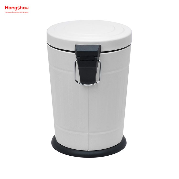 5L Metal Powder Coating Household Pedal Waste Bin Dust Bins Morden Style Dustbin Garbage Can For Indoor Trash Can Bathroom Trash Can