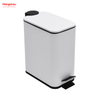 5L Waste Bin Dust Bins Pedal Morden Style Dustbin Garbage Can Household Square Bathroom Trash Can For Indoor Trash Can Metal 