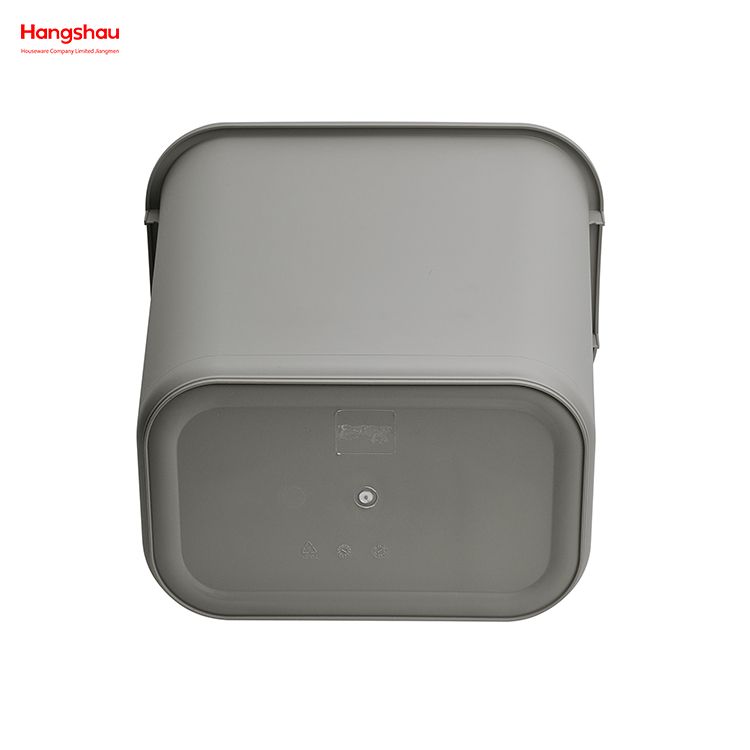 Customized Pp Plastic Rectangle Press Type Indoor Kitchen 26L Prectangle Trash Can Dustbin Open Top Trash Can