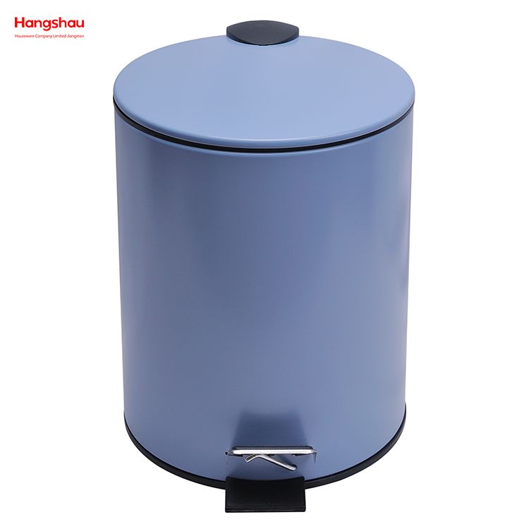 5L Bathroom Metal Trash Can Powder Coating Household Pedal Waste Bin For Indoor Trash Can Morden Style Dustbin Garbage Can Dust Bins