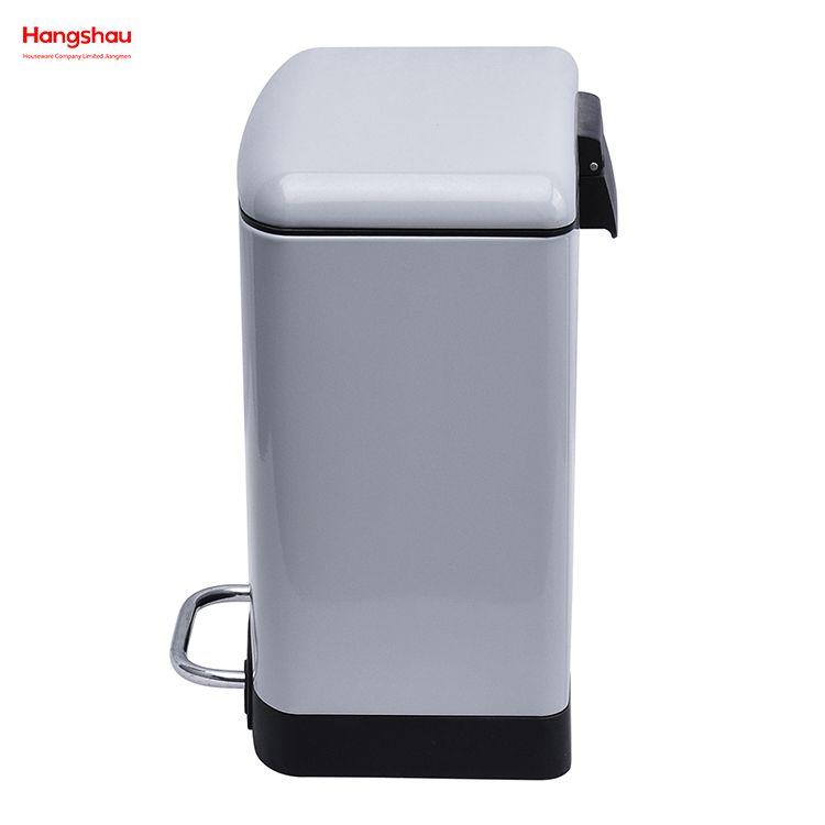 6L Iron Bin Metal Small Trash Can Garbage Container Bin For Bathrooms Kitchens Home Offices DustBins