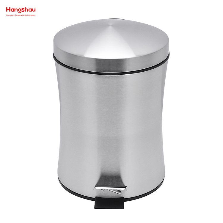 5L Office And Kitchen Use Waste Bins Genre Dustbin Garbage Can Stainless Steel Household Bathroom Inner Bucket Trash Bin with Step Pedal for 