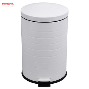 20L Kitchen Garbage Can Household Dust Bins For Indoor Trash Can Powder Coating Pedal Waste Bin Bathroom Trash Can Metal Morden Style Dustbin 