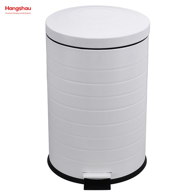 20L Kitchen Garbage Can Household Dust Bins For Indoor Trash Can Powder Coating Pedal Waste Bin Bathroom Trash Can Metal Morden Style Dustbin 