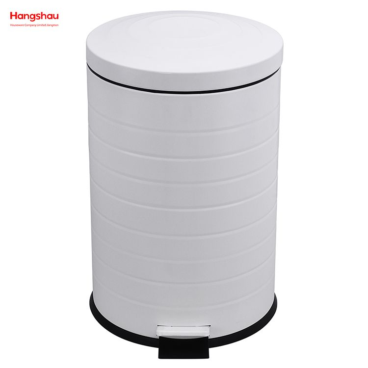 20L Kitchen Garbage Can Household Dust Bins For Indoor Trash Can Powder Coating Pedal Waste Bin Bathroom Trash Can Metal Morden Style Dustbin 