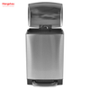 Stainless Steel Quadrate Shaped Dustbin 12l Step Bin Indoor Kitchen Using Waste Bin Outdoor Rubbish Bin With Soft Closing
