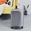 Stainless Steel Quadrate Shaped Dustbin 12l Step Bin Indoor Kitchen Using Waste Bin Outdoor Rubbish Bin With Soft Closing