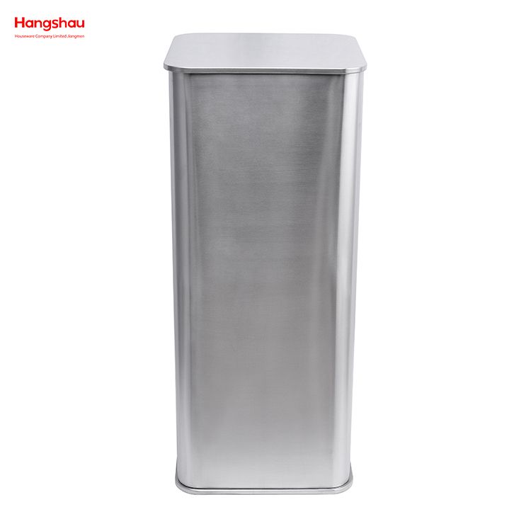 30L Stainless Steel Metal Morden Style Dustbin Kitchen Garbage Can Household Dust Bins For Indoor Trash Can Powder Coating Pedal Waste Bin Bathroom Trash Can 