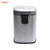 6L Square Stainless Steel Foot Pedal Dustbin Hotel Dust Bin Stainless Steel Foot Pedal Dustbin With Rubbish Bin Garbage For Kitchen Hotel Office Trash Can