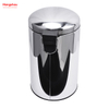12L Stainless Steel Polish Trash Can With Foot Pedal Trash Bin Garbage Can Household Kitchen Bathroom Round Mirror Polishing Shape Soft Closing Waste Bin Dustbin 