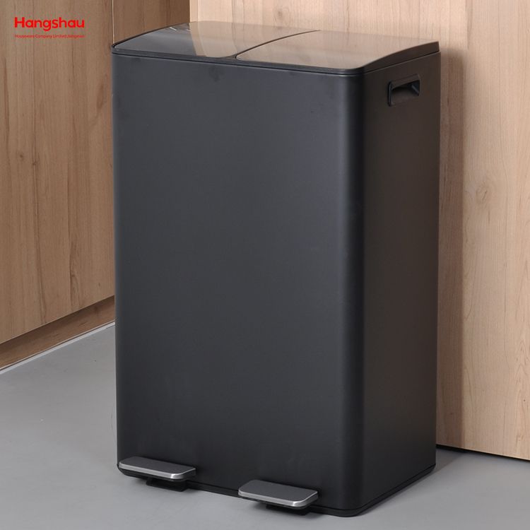 60 Liters Garbage Sorting Kitchen Waste Outdoor Stainless Steel Trash Can