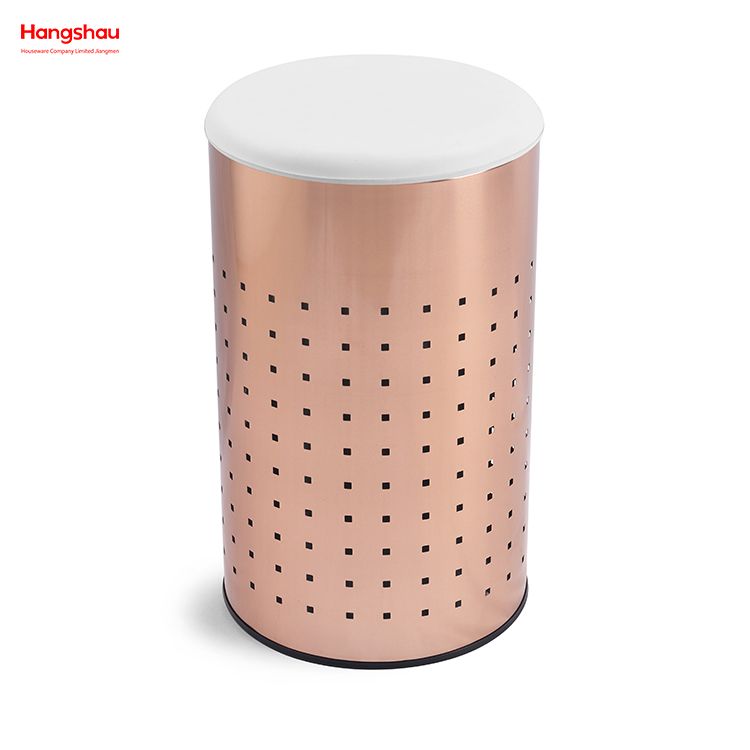 Metal Dirty Clothes Laundry Basket Large Laundry Basket with Lid Washing Storage Home Storage Basket Laundry Hamper