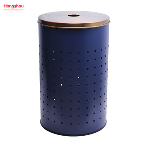 Metal Large Home Storage Basket Laundry Hamper Laundry Basket with Lid Washing Storage Dirty Clothes Laundry Basket 