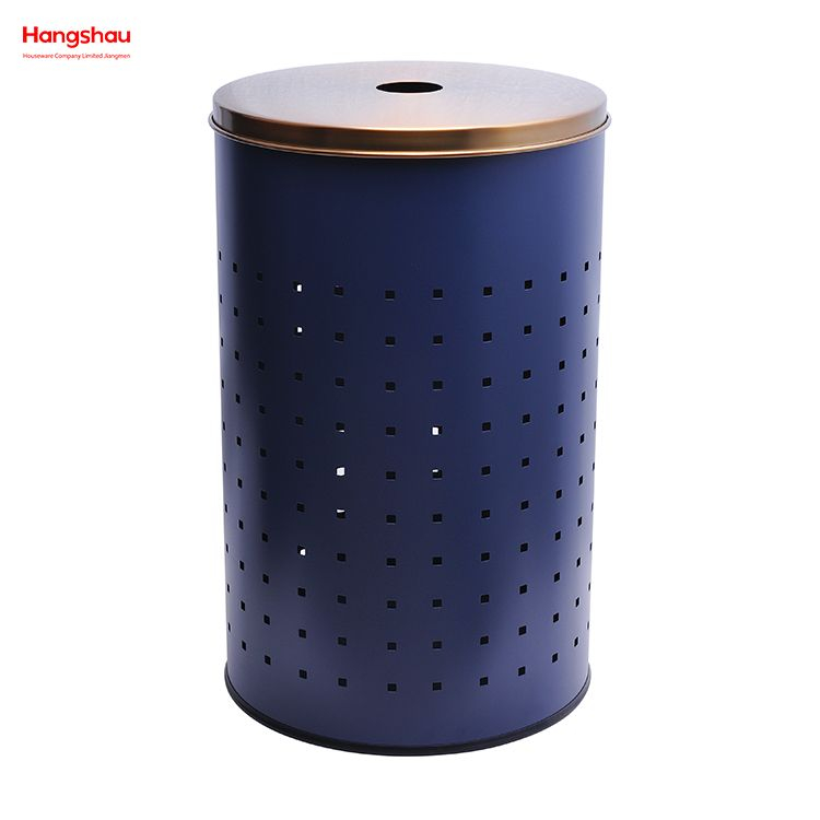 Metal Large Home Storage Basket Laundry Hamper Laundry Basket with Lid Washing Storage Dirty Clothes Laundry Basket 