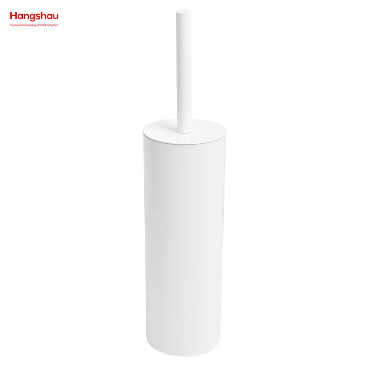 Brushed And White Lacquer Spraying Household Bathroom Stainless Steel 304# Toilet Brush Holder Matte Toilet Cleaning Brush Holder Wc Clean Brush Holder