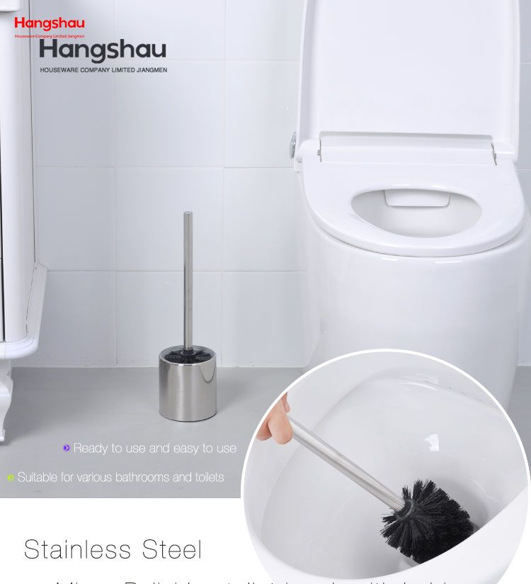 Mirror Polishing stainless steel toilet brush