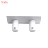 Bathroom Metal Hooks for Wall Two Hooks Stainless Steel Sticky Hook Adhesive Wall Hanging Hook with Dual Adhesive Tape 
