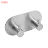 Stainless Steel Sticky Hook Adhesive Wall Hanging Hook with Dual Adhesive Tape Towel Hooks Bathroom Metal Hooks for Wall 