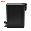 Hotel Dust Bin Foot Pedal Dustbin With Rubbish Bin Garbage Kitchen Office Trash Can Iron Rectangular Pedal Bin 