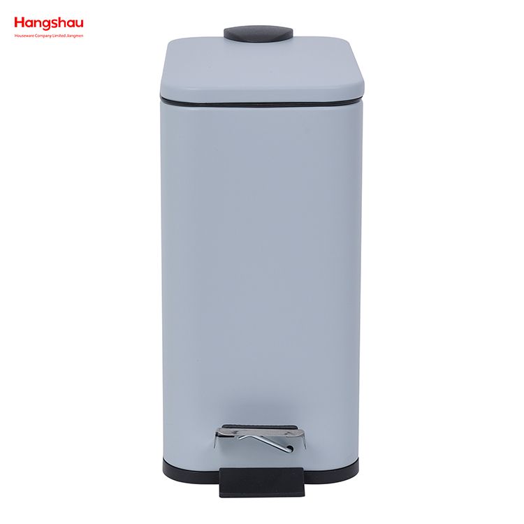Household Office Trash Can Iron Rectangular Pedal Bin Kitchen Bathroom Foot Pedal Dustbin With Rubbish Bin Garbage Hotel Dust Bin