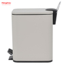 Office Trash Can Iron Rectangular Pedal Bin Kitchen Bathroom Foot Pedal Dustbin With Rubbish Bin Garbage Hotel Dust Bin