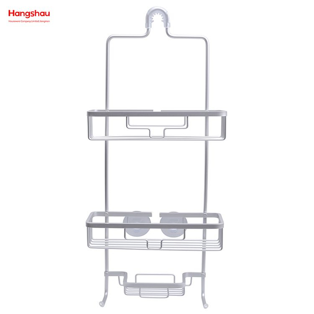 Bathroom Aluminum Hanger Bathroom Accessories Shower Caddy In Aluminum Bathroom Shelf Anti-rust Durable 3 Layer Wall Mounted Hanging Basket Wall Mounted 