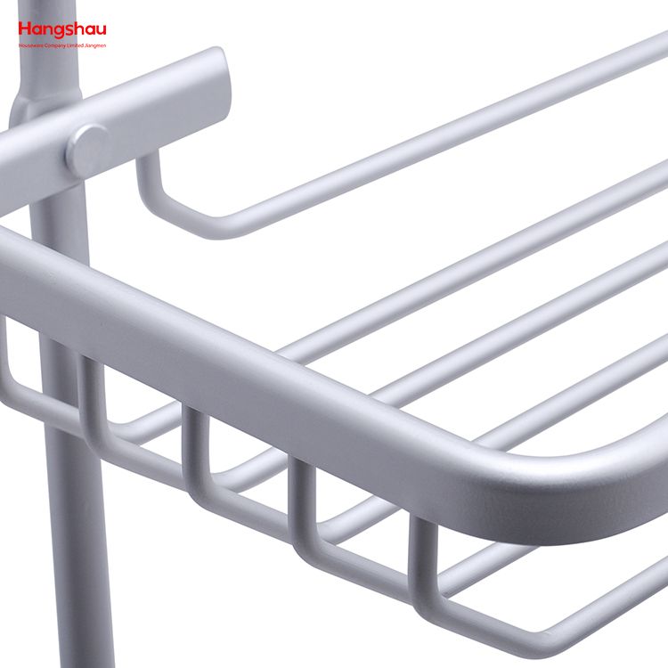 Shower Caddy Over The Door With Bathroom Aluminum Storage Rack 3-tier Shower Caddy Shelf Basket