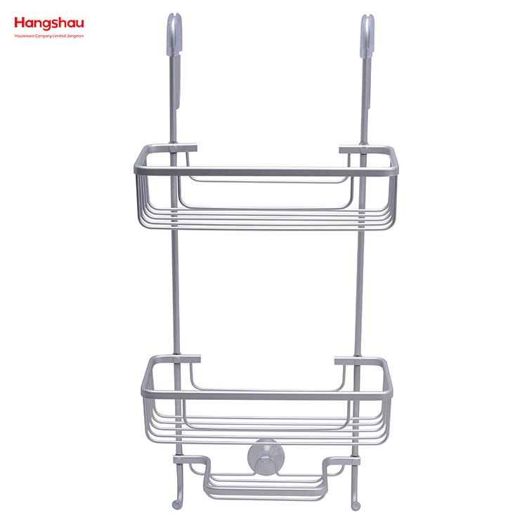 Bathroom Aluminum Hanger 3 Layer Wall Mounted Hanging Basket Wall Mounted Bathroom Accessories Shower Caddy In Aluminum Bathroom Shelf Anti-rust Durable