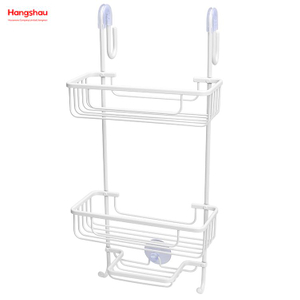 Bathroom Accessories Shower Caddy In Aluminum Bathroom Shelf Anti-rust Durable Bathroom Aluminum Hanger 3 Layer Wall Mounted Hanging Basket Wall Mounted 