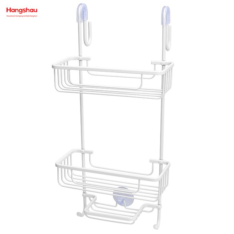 Bathroom Accessories Shower Caddy In Aluminum Bathroom Shelf Anti-rust Durable Bathroom Aluminum Hanger 3 Layer Wall Mounted Hanging Basket Wall Mounted 