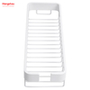 White Rectangular Shape Aluminium Bathroom Corner Rack With Metal Shower Caddy Bath Storage Rack Wall Shelf Wall Mounted Bracket
