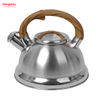Simulation Wooden Handle Painting Tea Kettle Stainless Steel Wholesale Custom Arabic Camping Hotel Stove Top Pour Over Pot Hot Water Coffee Whistling 